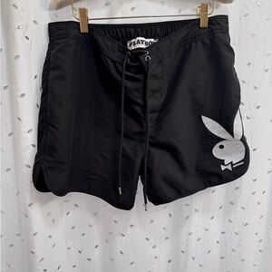 PLAYBOY by PacSun Black Drawstring Shorts